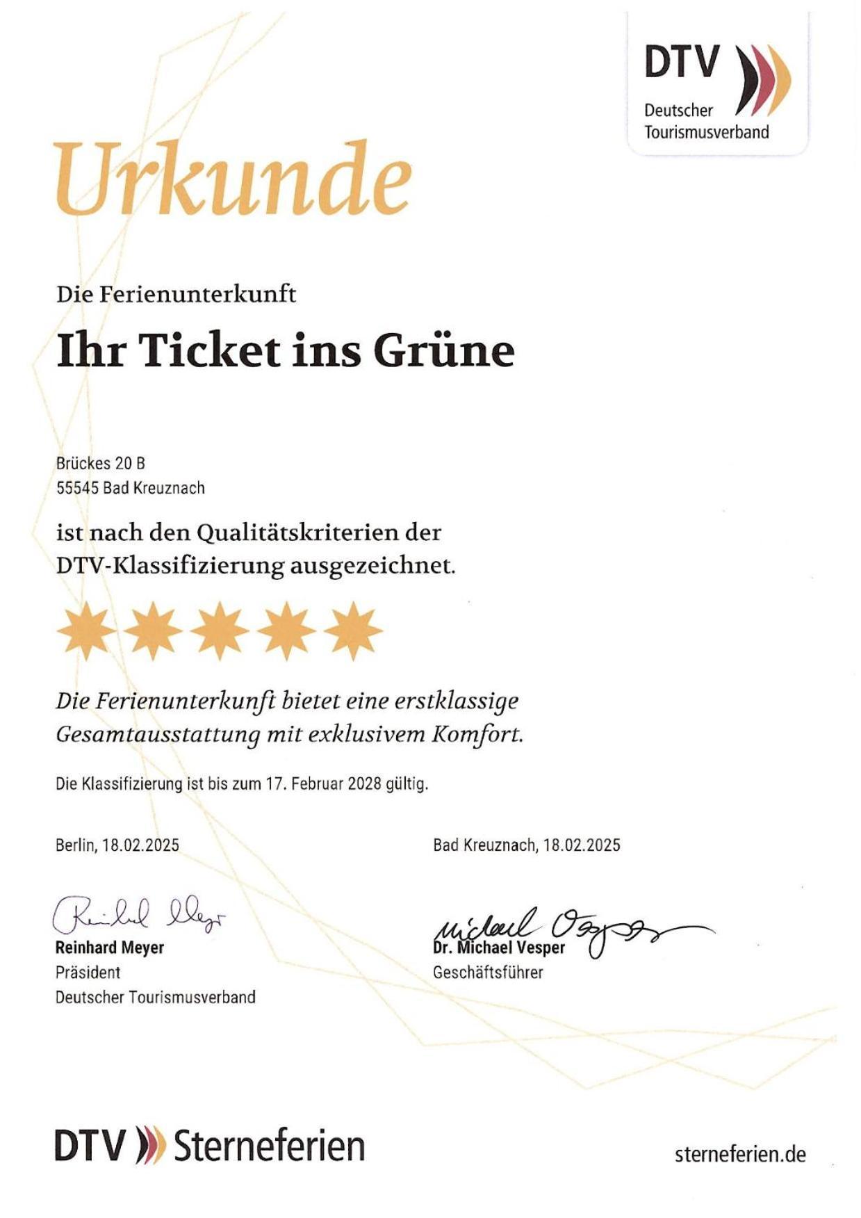 Ihr Ticket Ins Gruene - Topmoderne 5-Sterne-Ferienwohnung Bad Kreuznach Luaran gambar